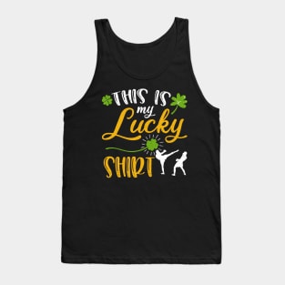 Kickboxing This is My Lucky Shirt St Patrick's Day Tank Top